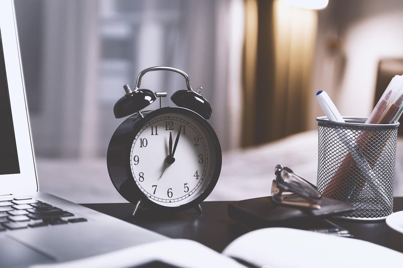 Clock and time concept